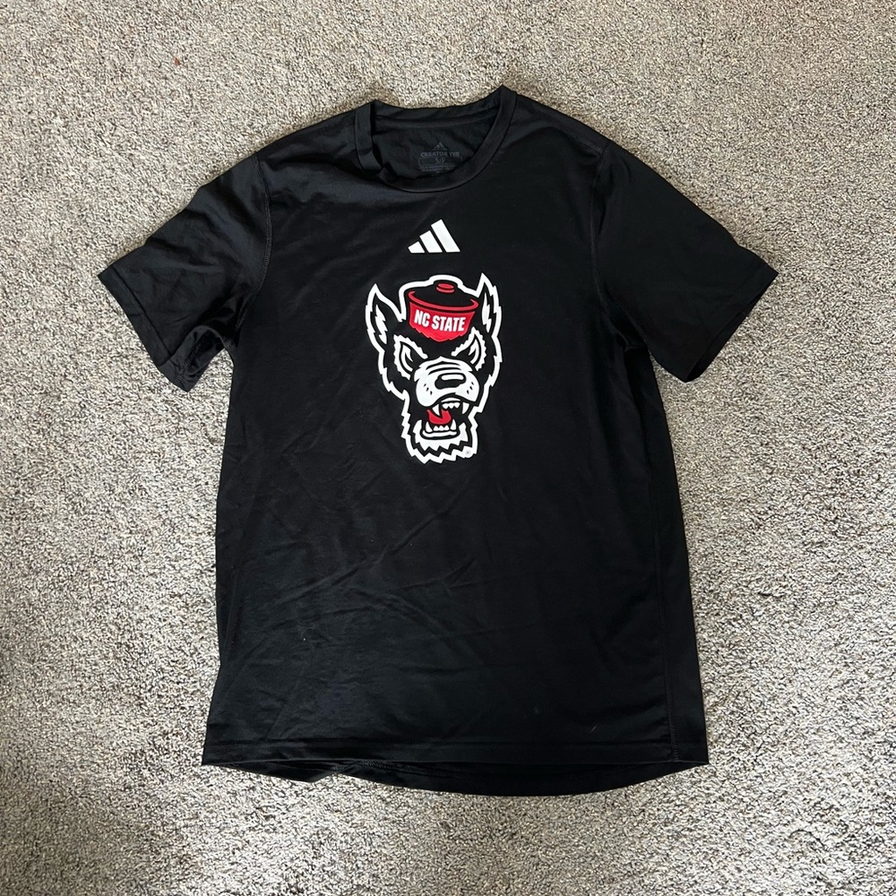 Black adidas NC State shirt